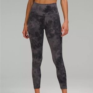 Lululemon Grey Tie Die Align Leggings